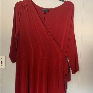 Lane Bryant Red Wrap Dress